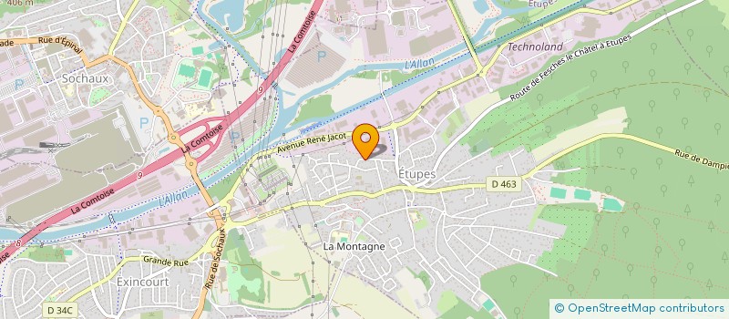 localisation de l'entreprise MONSIEUR OLIVIER GRESS  ETUPES