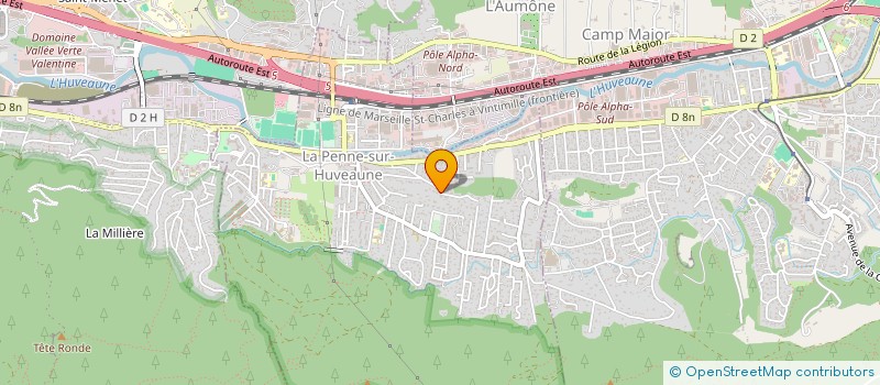 localisation de l'entreprise MONSIEUR OLIVIER GRIFFATON  LA PENNE-SUR-HUVEAUNE