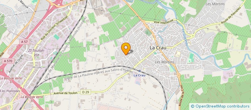 localisation de l'entreprise MONSIEUR OLIVIER GRIME  LA CRAU