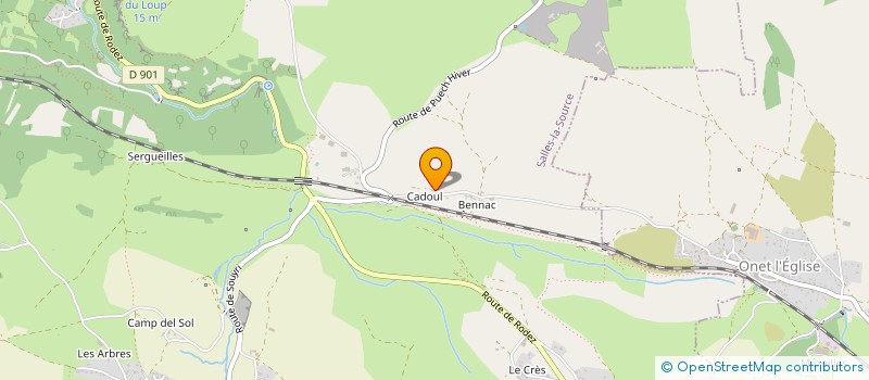 localisation de l'entreprise MONSIEUR OLIVIER GRIN  SALLES-LA-SOURCE