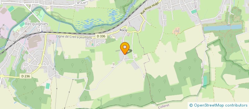 localisation de l'entreprise MONSIEUR OLIVIER GUEGUIN  RECQUIGNIES