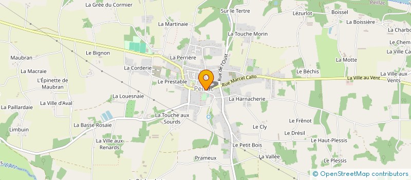 localisation de l'entreprise MONSIEUR OLIVIER GUEHO à PEILLAC