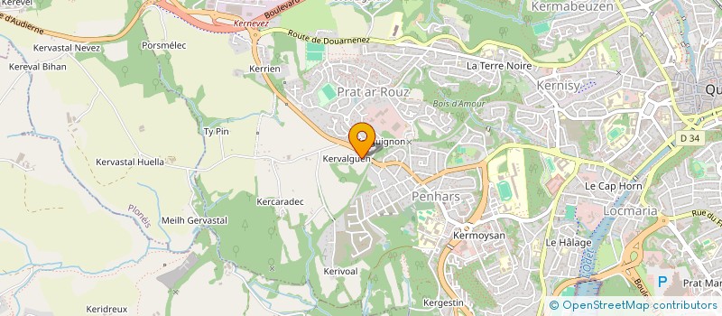 localisation de l'entreprise MONSIEUR OLIVIER GUELLEC à QUIMPER