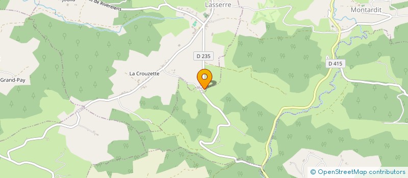localisation de l'entreprise MONSIEUR OLIVIER GUERARD à LASSERRE