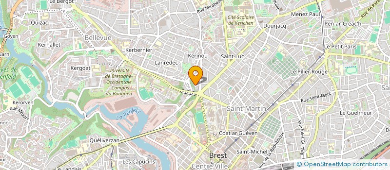 localisation de l'entreprise MONSIEUR OLIVIER GUERET à BREST