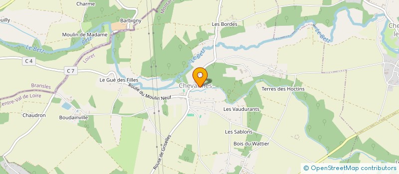 localisation de l'entreprise MONSIEUR OLIVIER GUERIN à CHEVANNES