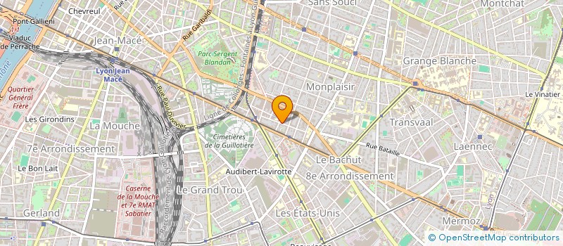 localisation de l'entreprise MONSIEUR OLIVIER GUERIN  LYON