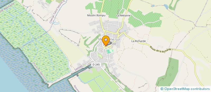 localisation de l'entreprise MONSIEUR OLIVIER GUERIN  MORTAGNE-SUR-GIRONDE