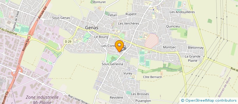 localisation de l'entreprise MONSIEUR OLIVIER GUERRA  GENAS