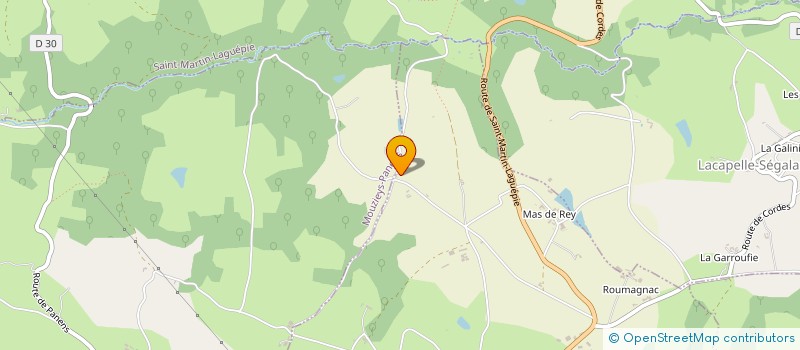 localisation de l'entreprise MONSIEUR OLIVIER GUIBBERT  SAINT-MARTIN-LAGUEPIE