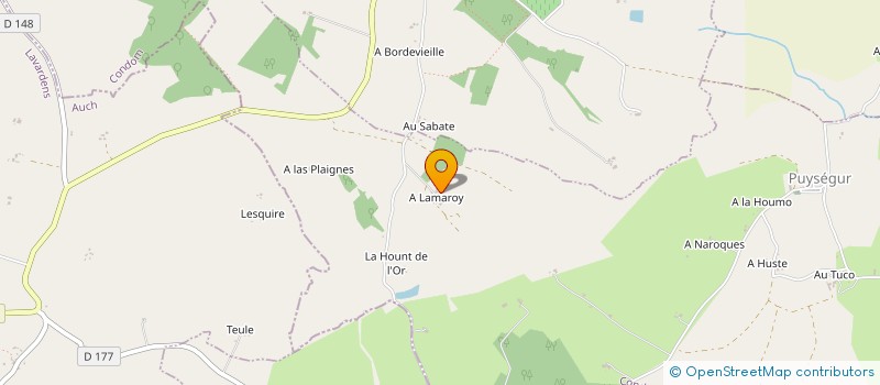 localisation de l'entreprise MONSIEUR OLIVIER GUILBERT  PUYSEGUR