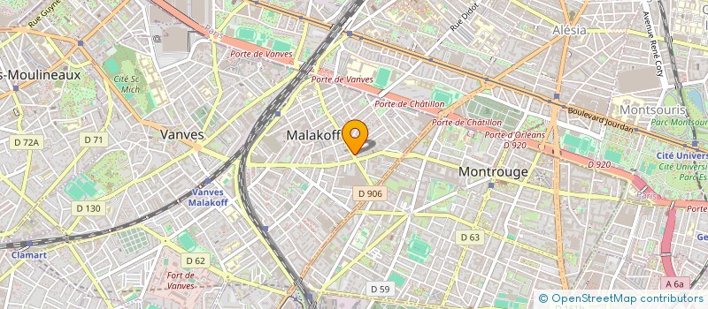 localisation de l'entreprise MONSIEUR OLIVIER GUILLON à MALAKOFF