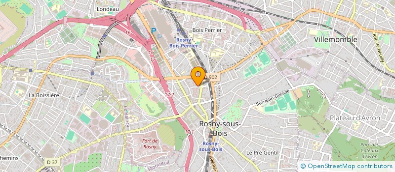 localisation de l'entreprise MONSIEUR OLIVIER GUILLON  ROSNY-SOUS-BOIS