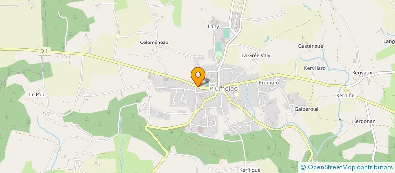 localisation de l'entreprise MONSIEUR OLIVIER GUILLOU  PLUMELEC