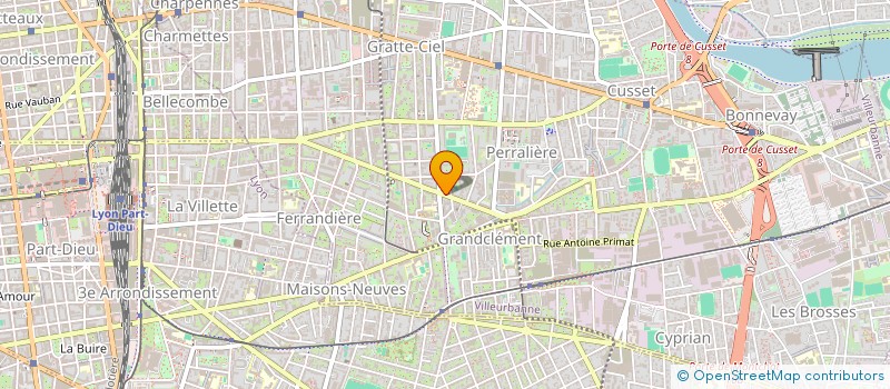 localisation de l'entreprise MONSIEUR OLIVIER GUILLUY  VILLEURBANNE