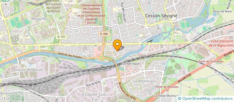 localisation de l'entreprise MONSIEUR OLIVIER GUILTAT à CESSON-SEVIGNE
