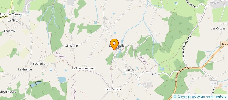 localisation de l'entreprise MONSIEUR OLIVIER GUISSET  SOLIGNAC