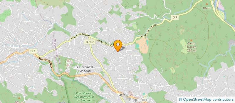 localisation de l'entreprise MONSIEUR OLIVIER GUITTARD  ROQUEFORT-LES-PINS