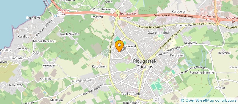 localisation de l'entreprise MONSIEUR OLIVIER GUYADER  PLOUGASTEL-DAOULAS