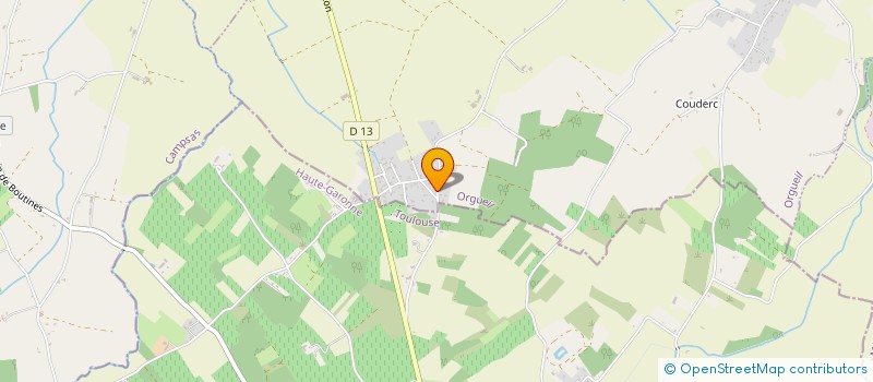 localisation de l'entreprise MONSIEUR OLIVIER GUYONET  ORGUEIL