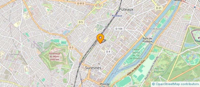 localisation de l'entreprise MONSIEUR OLIVIER HADANGUE  SURESNES