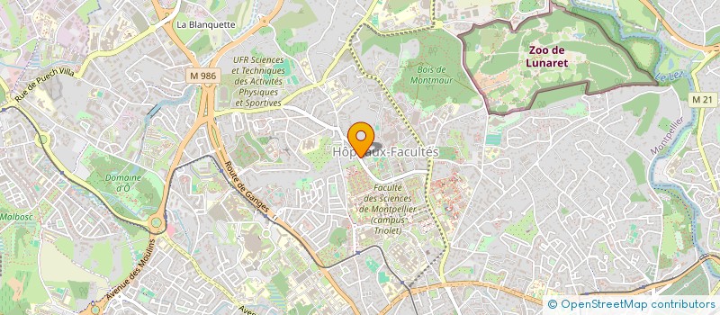 localisation de l'entreprise MONSIEUR OLIVIER HAGE à MONTPELLIER