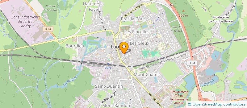 localisation de l'entreprise MONSIEUR OLIVIER HAHN à LURE