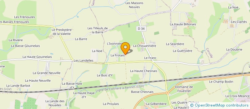 localisation de l'entreprise MONSIEUR OLIVIER HAIRAULT  LOUVIGNE-DE-BAIS