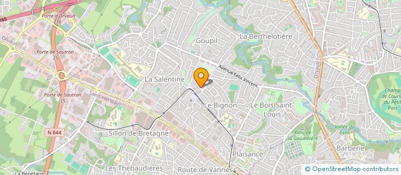 localisation de l'entreprise MONSIEUR OLIVIER HAMELIN  PLUVIGNER