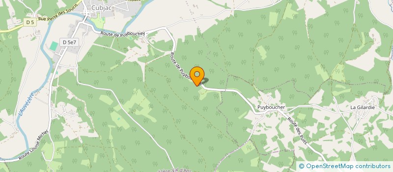 localisation de l'entreprise MONSIEUR OLIVIER HAMERLYNCK à CUBJAC-AUVEZERE-VAL D'ANS