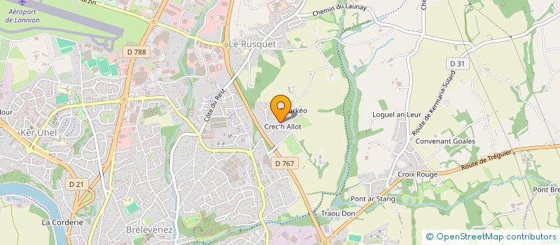 localisation de l'entreprise MONSIEUR OLIVIER HAMON à LANNION