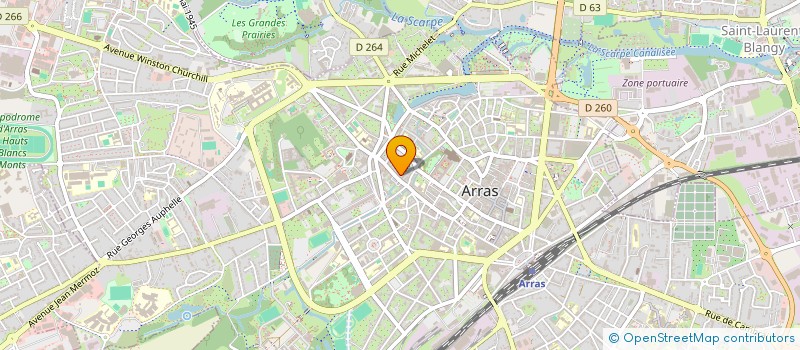 localisation de l'entreprise MONSIEUR OLIVIER HANLET à ARRAS