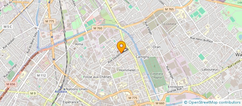 localisation de l'entreprise MONSIEUR OLIVIER HANNA  ROUBAIX