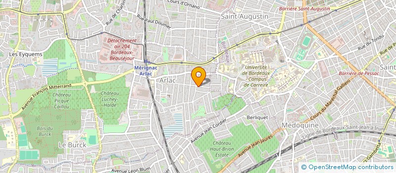 localisation de l'entreprise MONSIEUR OLIVIER HARDELIN  MERIGNAC