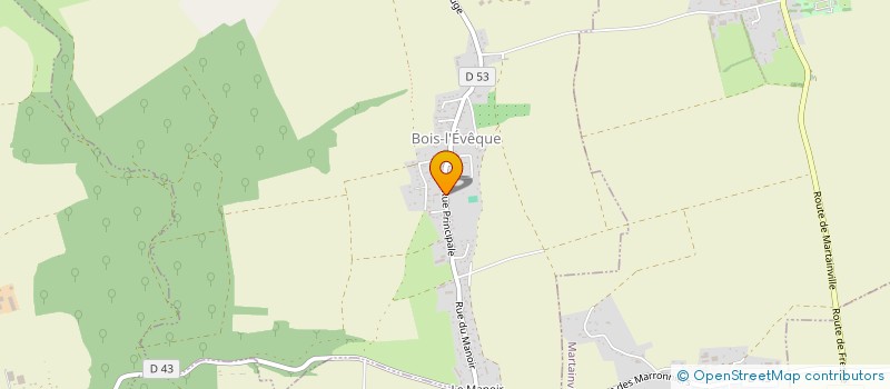 localisation de l'entreprise MONSIEUR OLIVIER HAUCHECORNE à BOIS-L'EVEQUE