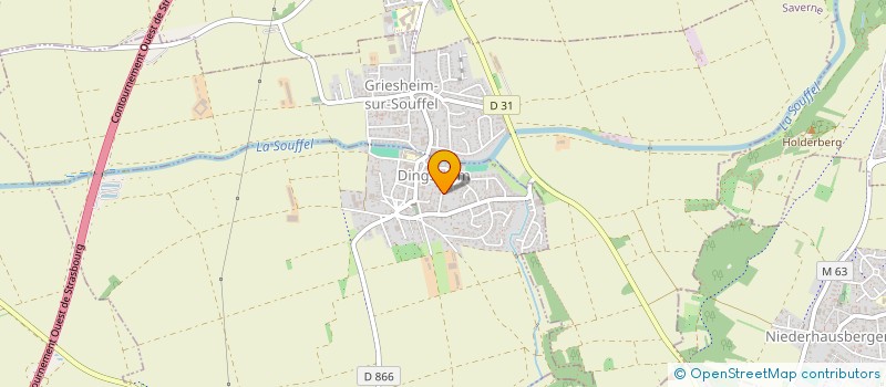 localisation de l'entreprise MONSIEUR OLIVIER HAUSSWIRTH  DINGSHEIM