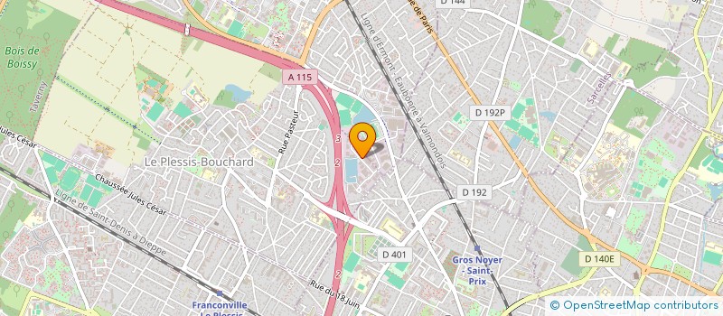localisation de l'entreprise MONSIEUR OLIVIER HAZIZA  LE PLESSIS-BOUCHARD