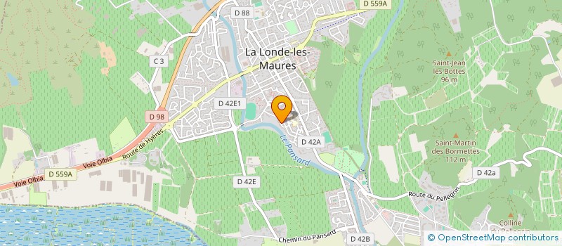 localisation de l'entreprise MONSIEUR OLIVIER HEBRARD  LA LONDE LES MAURES