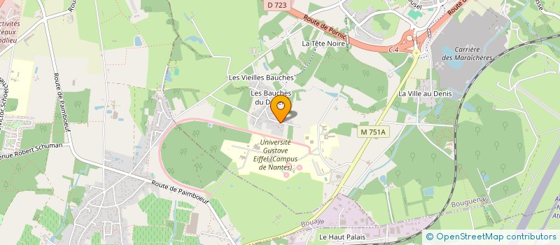 localisation de l'entreprise MONSIEUR OLIVIER HENRY à BOUGUENAIS
