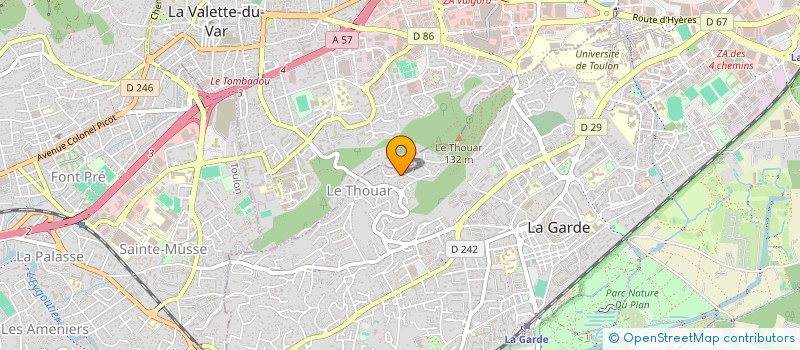 localisation de l'entreprise MONSIEUR OLIVIER HENTZ  LA GARDE