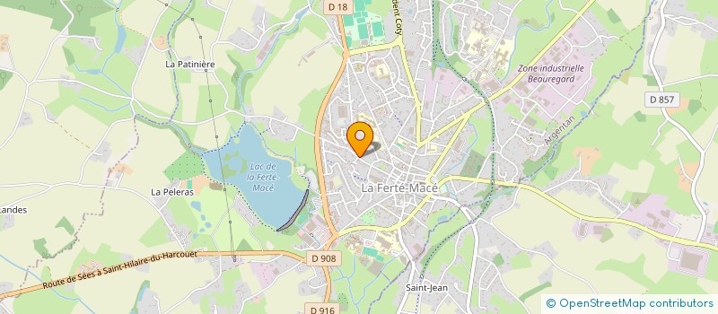 localisation de l'entreprise MONSIEUR OLIVIER HEROUT  LA FERTE MACE