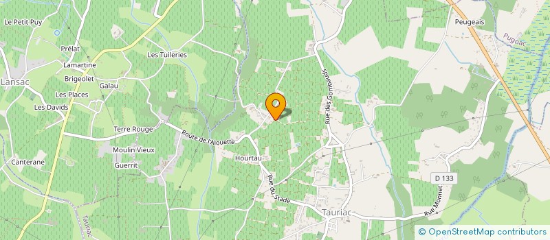 localisation de l'entreprise MONSIEUR OLIVIER HERVE  TAURIAC