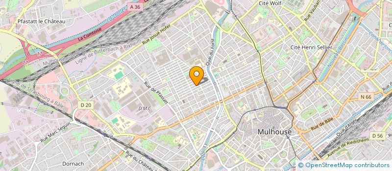 localisation de l'entreprise MONSIEUR OLIVIER HERZOG  MULHOUSE