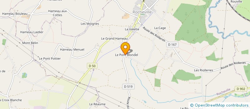 localisation de l'entreprise MONSIEUR OLIVIER HIREL  ROCHEVILLE