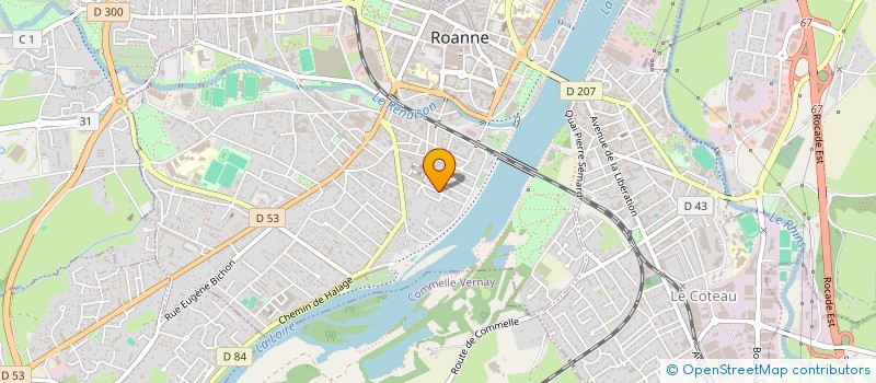 localisation de l'entreprise MONSIEUR OLIVIER HIRSCH à ROANNE