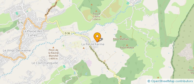 localisation de l'entreprise MONSIEUR OLIVIER HOARAU  LE TAMPON