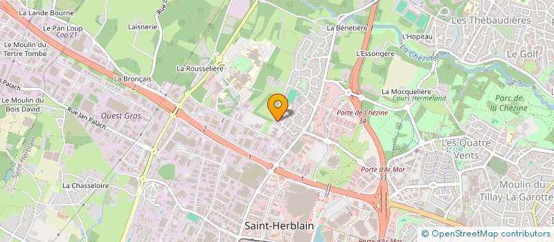 localisation de l'entreprise MONSIEUR OLIVIER HOGUIN  SAINT-HERBLAIN