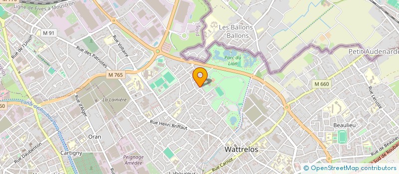 localisation de l'entreprise MONSIEUR OLIVIER HOINE à WATTRELOS