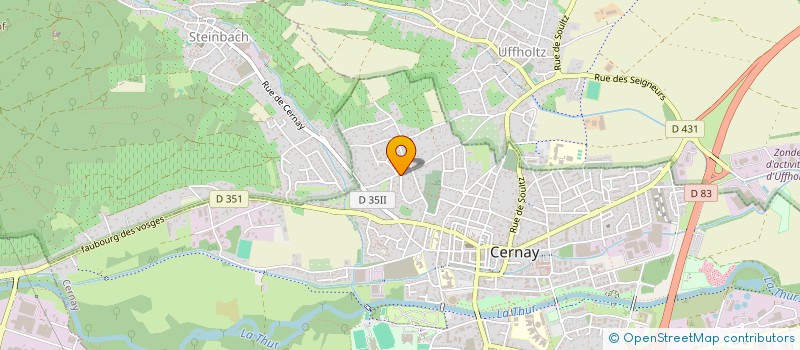 localisation de l'entreprise MONSIEUR OLIVIER HORNUNG  CERNAY