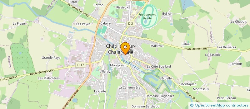 localisation de l'entreprise MONSIEUR OLIVIER HOYET à CHATILLON-SUR-CHALARONNE